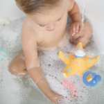 Nuby Starfish Hoopla Floating Bath Toy – Includes 3 Throwing Rings
