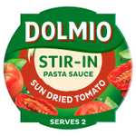 Dolmio Stir-In Sauce (Sun Dried Tomato, Garlic & Carbonara) - 150g packs/pots = 49p @ Farmfoods [Ipswich]