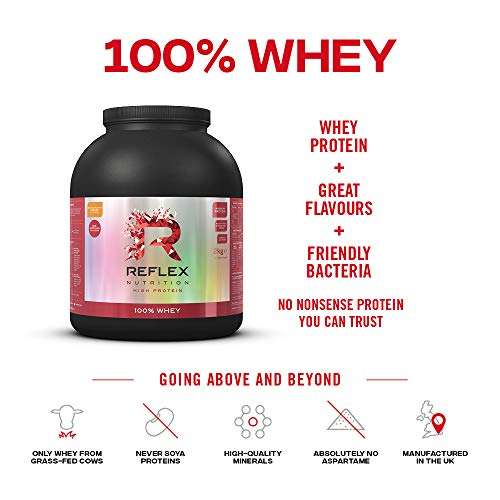 Reflex Nutrition 100% Whey Protein Powder | Pure Whey Concentrate | Amino Acids | No Added Sugar - £35.96 @ Amazon