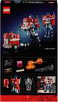 LEGO 10302 Icons Optimus Prime Transformers Figure Set £105 @ Amazon