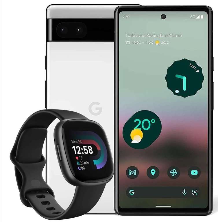 FREE Fitbit Versa 4 with Google Pixel 6a Smartphone, Android, 6.1”, 5G, SIM Free 128GB £399 & Enhanced Trade in £100 @ John Lewis & partners