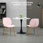 HOMCOM Modern Dining Chairs Set of 2 with voucher - Sold & Dispatched by MHSTAR
