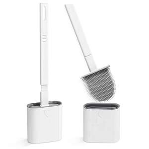 Toilet Brush, 2 Pack Bathroom Silicone Toilet Brushes and Holder Sets £12.99 - Sold by WE11 GPS LTD / Fulfilled By Amazon