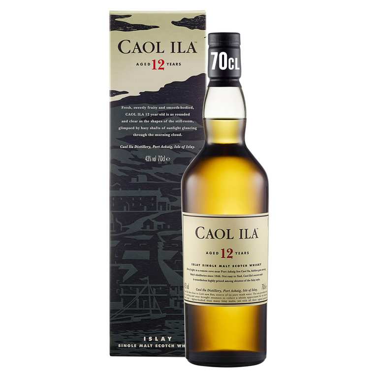 Caol Ila 12 Year Old Single Malt Whisky, 43% vol, 70cl