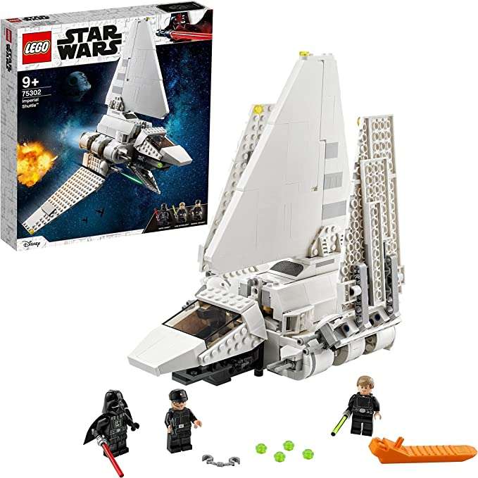 LEGO 75302 Star Wars Imperial Shuttle Building Toy with Luke Skywalker with Lightsaber and Darth Vader Minifigures £55.99 @ Amazon