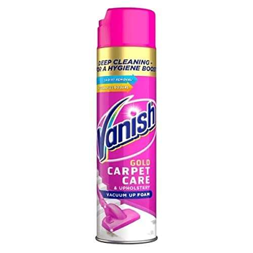 Vanish Carpet Cleaner Gold Foam Shampoo 600ml £5 (£4.50 / £3.50 with S&S) @ Amazon