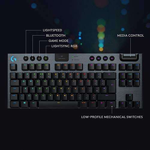 Logitech G915 TKL Wireless, Low profile GL-Tactile Keyboard, RGB, UK - Black - Used Very Good - £90.03 at checkout @ Amazon Warehouse