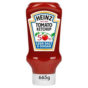 Heinz 50% Less Sugar & Salt Tomato Ketchup 665g