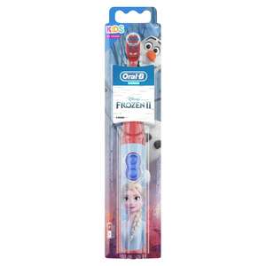 Oral-B Kids Electric Toothbrush, Battery Powered, Extra Soft Bristles For Gentle Cleaning, For Ages 3+,design may vary