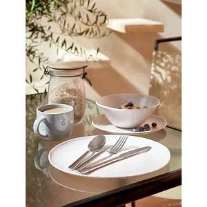 Cream Ecoluxe Dinner Set (16 Piece) - Reduced With Free Click & Collect