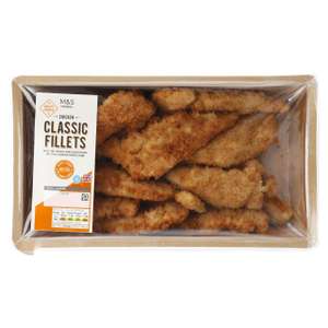 M&S British Crispy Breaded Chicken Breast Fillets 750g £9 each / 3 For £12