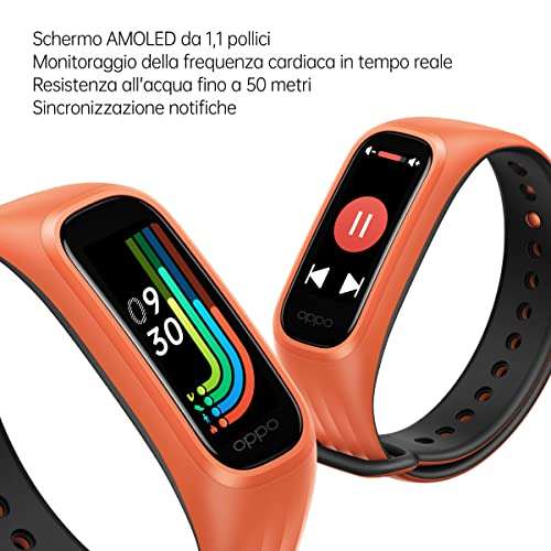 OPPO Band 1.1 inch AMOLED Screen, SpO2 Monitoring, Heart Rate Monitoring - £19 @ Amazon