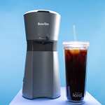 Breville Iced Coffee Maker | Single Serve Iced Coffee Machine Plus Coffee Cup with Straw | Ready in Under 4 Minutes | Grey [VCF155]