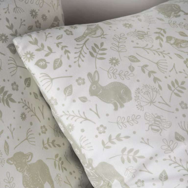 Green Spring Animals Reversible Duvet Cover from £4.50 + 99p collection @ Matalan