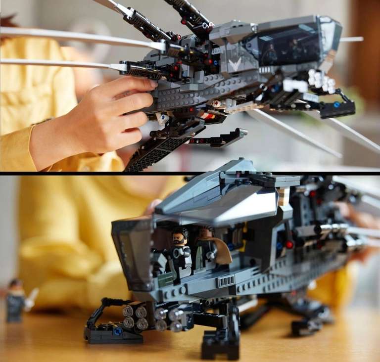 LEGO 10327 Icons Dune Atreides Royal Ornithopter, Model Kit Aviation Vehicle Set with 8 Minifigures Inc. Chani & Baron Harkonnen - Free C&C