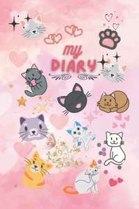 MY DIARY: Cute cats styled cover with lined pages - £9.22 @ Amazon