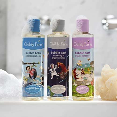 Childs Farm Organic Raspberry Bubble Bath, Kids, Gently Cleanses & Soothes, 500ml - £4.98 @ Amazon
