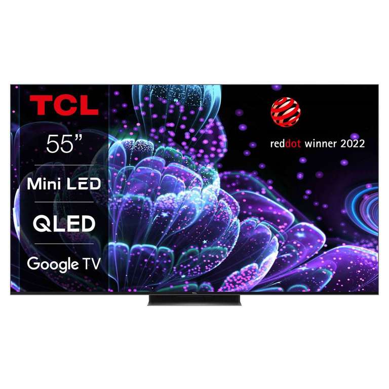TCL 55C835K 55" QLED Mini-LED 4K Ultra HD Smart Google TV - £729 at checkout / 65" £909 at checkout @ Hughes