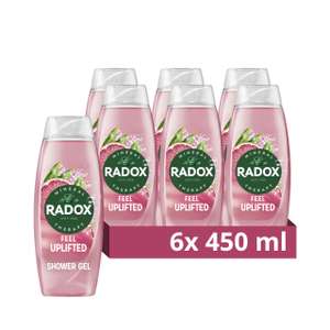 Radox Mineral Therapy Feel Uplifted Shower Gel With Grapefruit & Ginger Scent - 450 ml (Pack of 6)
