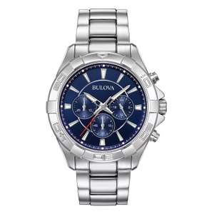 Bulova Chronograph Stainless Steel Bracelet Watch - £106.24 With Code + Free Delivery - @ H Samuel