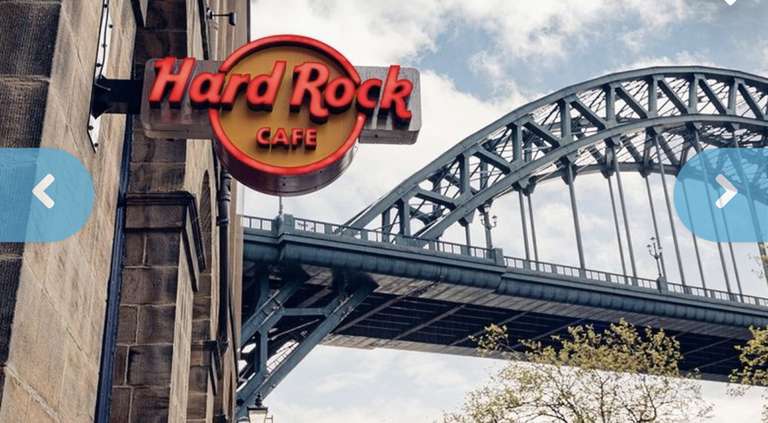 2 Course Bottomless Brunch for 2 at Hard Rock Cafe, Newcastle Unlimited Prosecco, Wine or Beer £39 for 2/£58 for 3/£77 for 4 @ Living Social