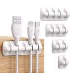 SYNCWIRE Cable Clips, Self Adhesive USB Cable Holder System for Organizing Cable Cords - 5 Pack - Sold By Proary Direct FBA