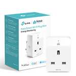 Kasa Mini Smart Plug by TP-Link, WiFi Outlet with Energy Monitoring (KP115) With Prime Voucher