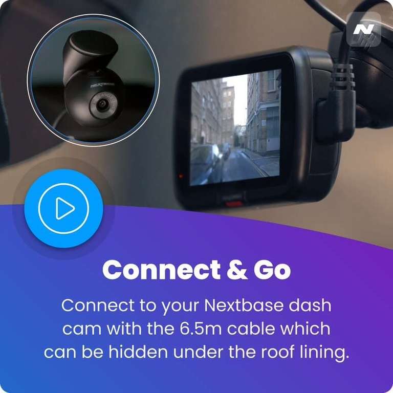 Nextbase 622GW Dash Cam Front and Rear Camera- Full 4K/30fps UHD Recording in Car Camera- WiFi Bluetooth GPS- Slow Motion 120fps- What3Words- Alexa 