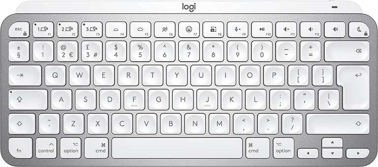 Logitech MX Keys Mini, Bluetooth Wireless Keyboard, Pale Grey £69.99 Delivered @ John Lewis & Partners