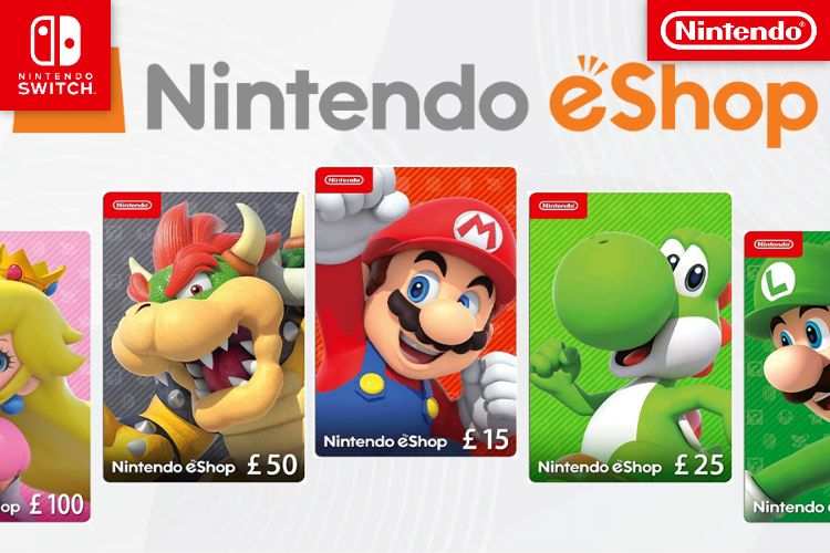£25 Nintendo eShop Digital Gift Card & Other Denominations - w/Code