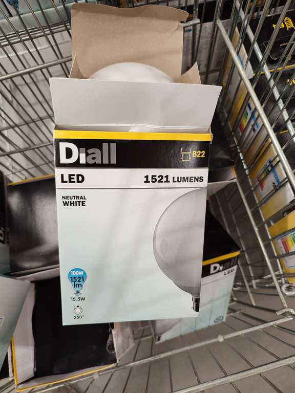 Large Diall B22 led globe light bulb 16W (Longwell Green)