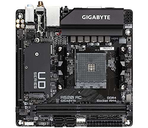 Gigabyte A520I AC AM4 ITX Motherboard - Sold by and Dispatches from Ebuyer UK Limited