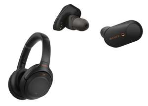 Sony WF-1000XM3 Wireless Noise-Cancelling Headphones - £91.99 / Sony WF-1000XM4 - £179.99 / Sony WH-1000XM3 - £152.99 @ TechInTheBasket