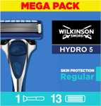 WILKINSON SWORD - Hydro 5 Skin Protection For Men | Regular | Razor Handle + 13 Blade Refills - £16.15 @ Amazon