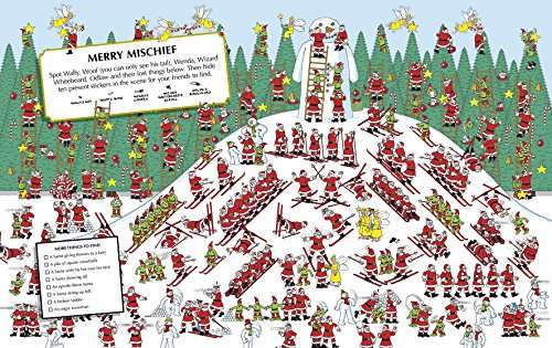 Where's Wally? Santa Spectacular Sticker Activity Book Paperback