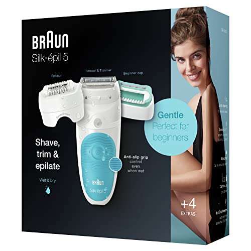Braun Silk-épil 5 SensoSmart Epilator For Hair Removal £46.19 with voucher @ Amazon