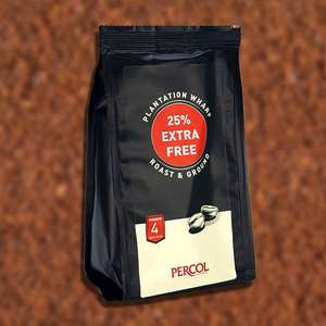 Percol Roast & Ground Dark Rich Cafetière Filter Coffee 188g Pack - Best Before End May 2021 £1 + £1 delivery @ Yankee Bundles