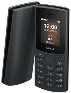 Vodafone Nokia 105 4G Mobile Phone - Charcoal + £10 Airtime Purchase - Free C&C