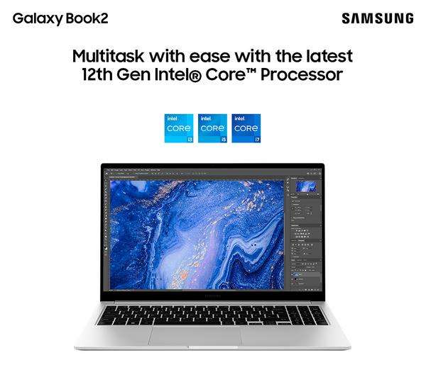 SAMSUNG Galaxy Book2 15.6" Laptop - Intel Core i5, 256 GB SSD, Silver for £499 @ Currys