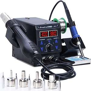 Preciva 8786D 2-in-1 Hot Air Gun Rework & Soldering Iron Station with ℉/℃ - £71.99 *Prime-only Price* Dispatches from Amazon Sold by FeiHong