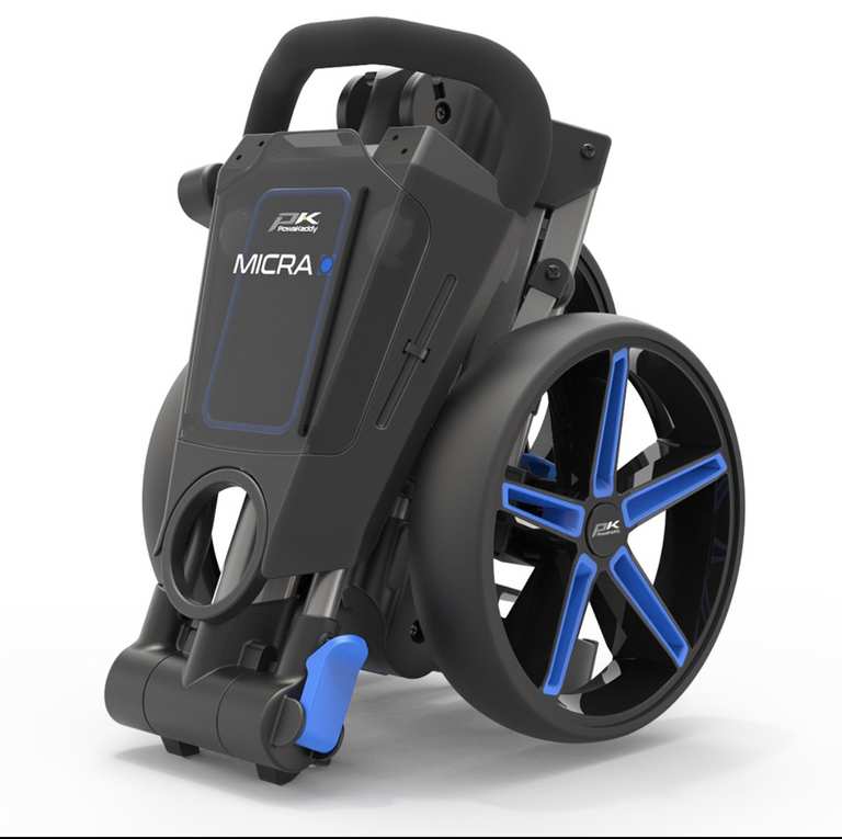 Powakaddy Micra (2026) Golf Push Trolley + Free Umbrella Holder with code
