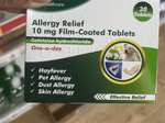 Allergy relief cetirizine hydrochloride 10mg pack of 30 (Fulham)