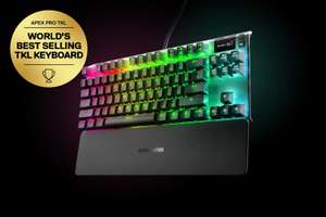 STEELSERIES Apex Pro TKL Mechanical Gaming Keyboard with OLED display with free next day delivery