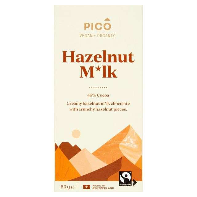 Pico Organic Vegan Hazelnut M*lk Chocolate 80g Instore Fulham Wharf