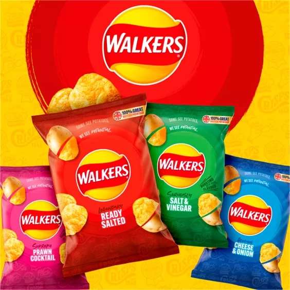 Walkers Classic Assorted Multipack Crisps 20x25g (+50p in Asda Rewards Cashpot)