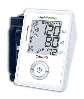Cardio blood pressure monitor with atrial fibrillation detection £28 plus £2.49 delivery @ Lloyds Pharmacy