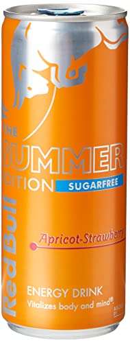 Red Bull Energy Drink, Sugar Free, Apricot Edition Strawberry, 250ml x 12 - £7.99 / £7.19 Subscribe & Save @ Amazon