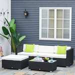 Outsunny 5PC Rattan Furniture Set £257.50 @ Amazon sold by MHSTAR