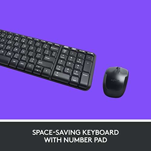Logitech MK220 Compact Wireless Keyboard and Mouse Combo £16.99 @ Amazon