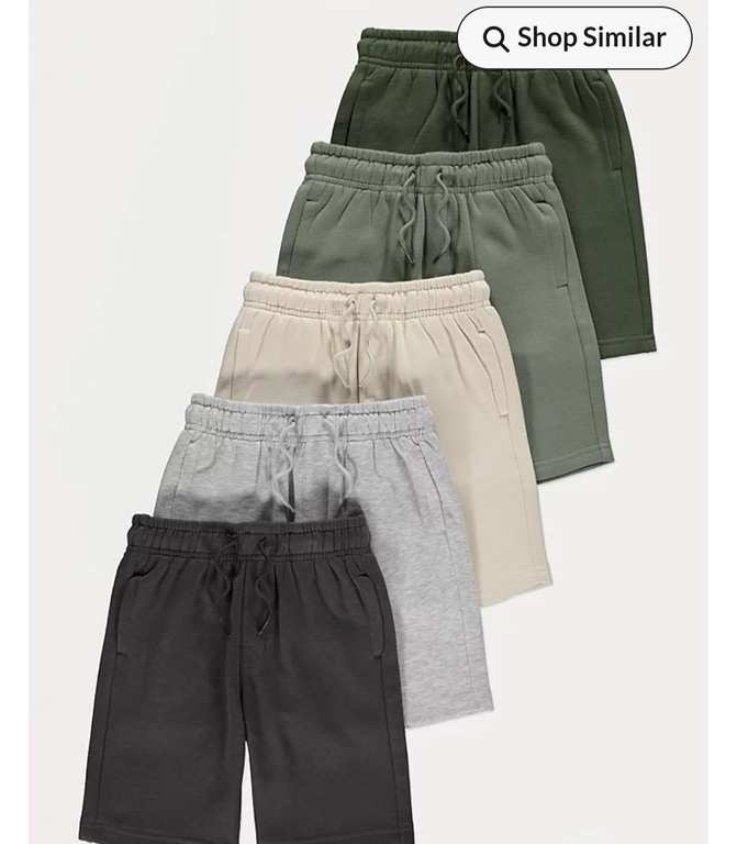 Jersey Jogger Shorts 5 Pack - Free c&c
